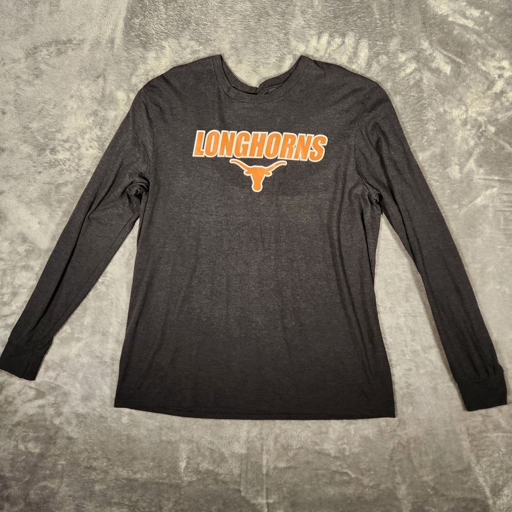Texas Longhorns T-Shirt Mens XL Gray NCAA Football Longhorn Apparel EUC